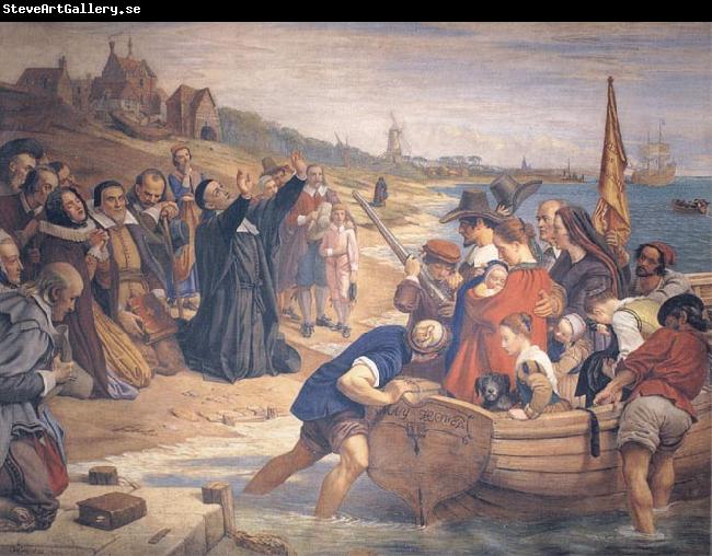 Charles west cope RA The Embarkation of the Pilgrim Fathers for New England 1620